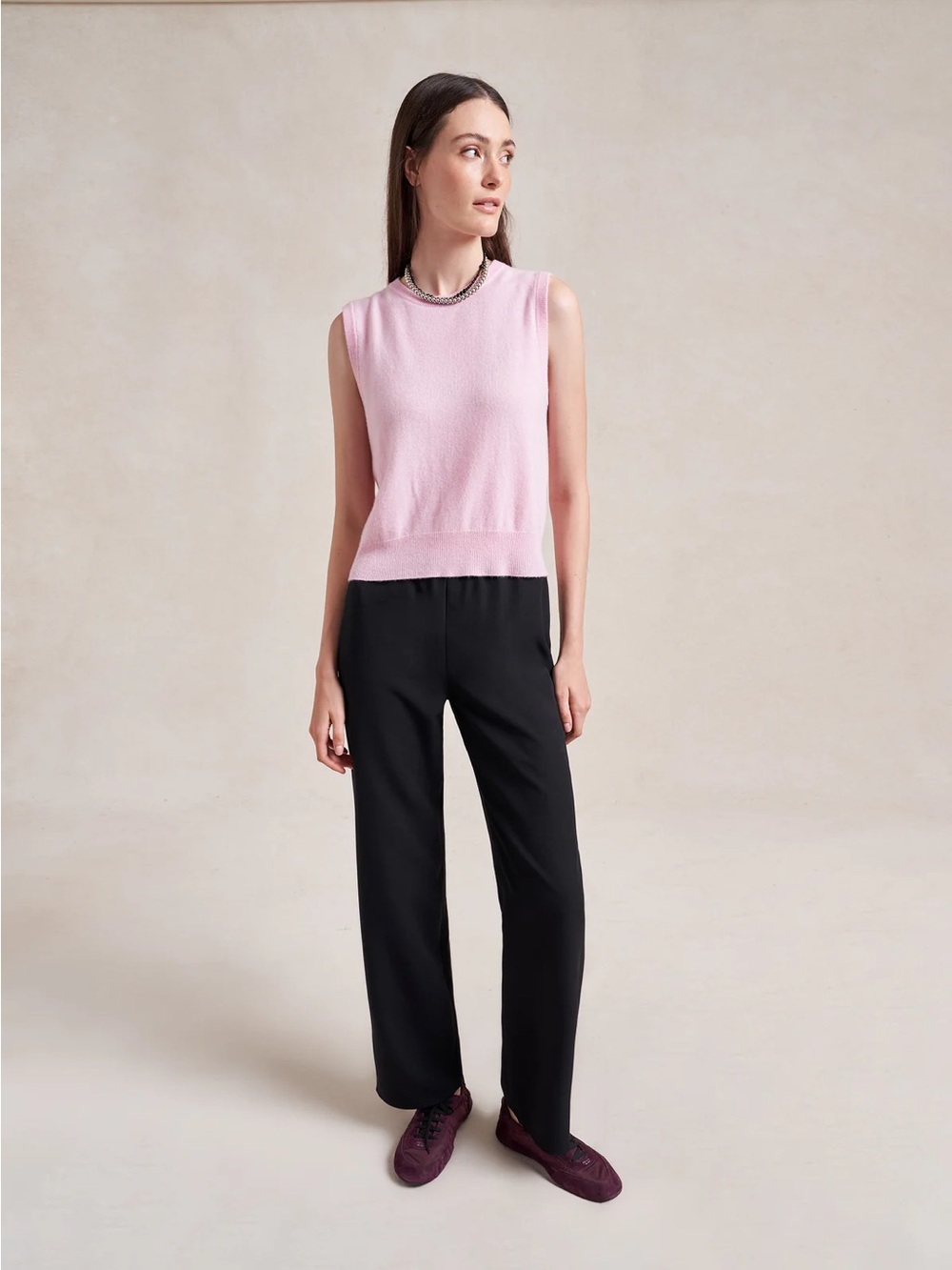 La Ligne Slim Colby Pants in Black Crepe XXS
